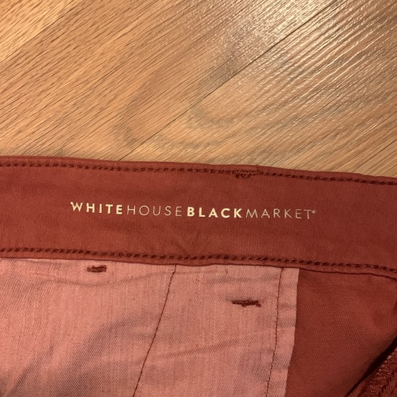 WHBM GUC Brick Red Straight Crop Pants - Picture 4 of 11